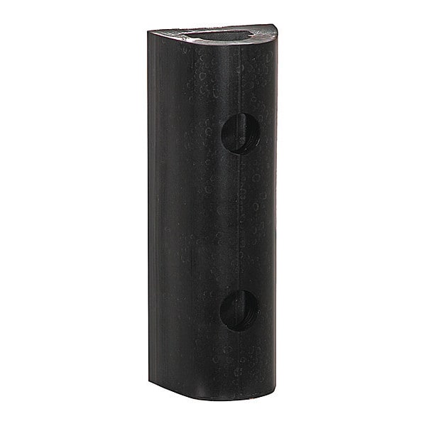 Buyers Products Extruded Rubber D-Shaped Bumper with 4 Holes - 3 x 2-7/8 x 24 Inch Long - D324