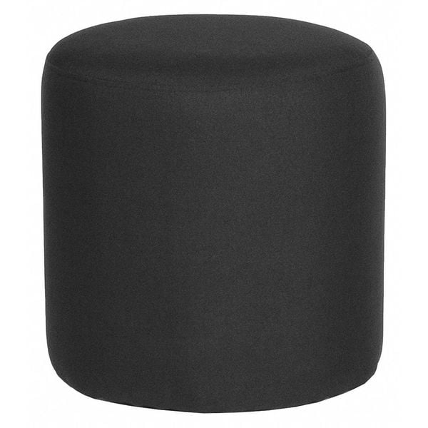 Flash Furniture Ottoman, 15-3/4" x 16-1/4", Upholstery Color: Black, Weight Capacity: 300 lb. - QY-S10-5001-1-BK-GG