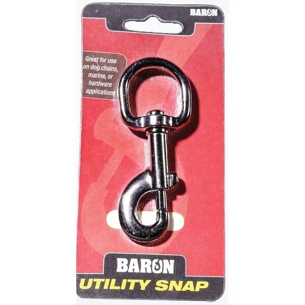 Baron Bolt Snap, 110 lb Working Load, Zinc-Aluminum Alloy, Nickel - C-225-1