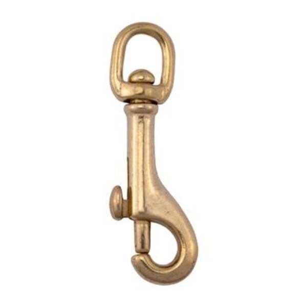 Newalthlete 2.375 in. Bronze Swivel Eye Piston Snap, Gold - NE3705574