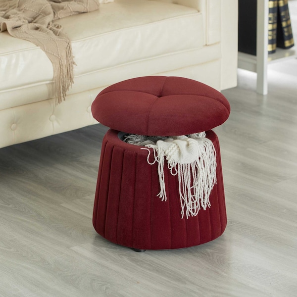 Fabulaxe 16 W, 14 H, Velvet, MDF Wood, Red - QI004182.RD