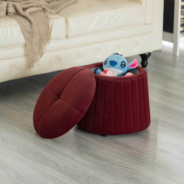Fabulaxe 16 W, 14 H, Velvet, MDF Wood, Red - QI004182.RD