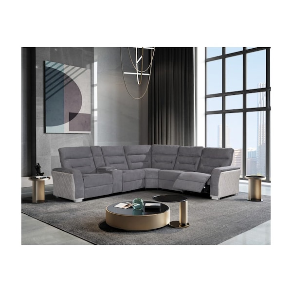 Global Furniture Usa U2682 MIST/ASH SECTIONAL - 6287