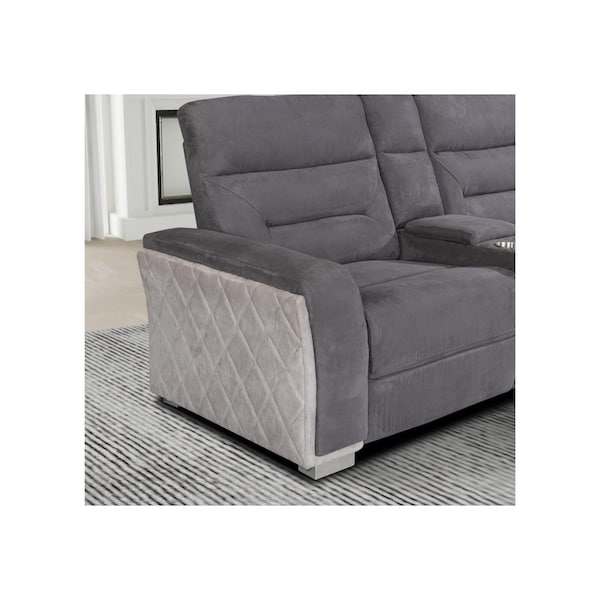 Global Furniture Usa U2682 MIST/ASH SECTIONAL - 6287