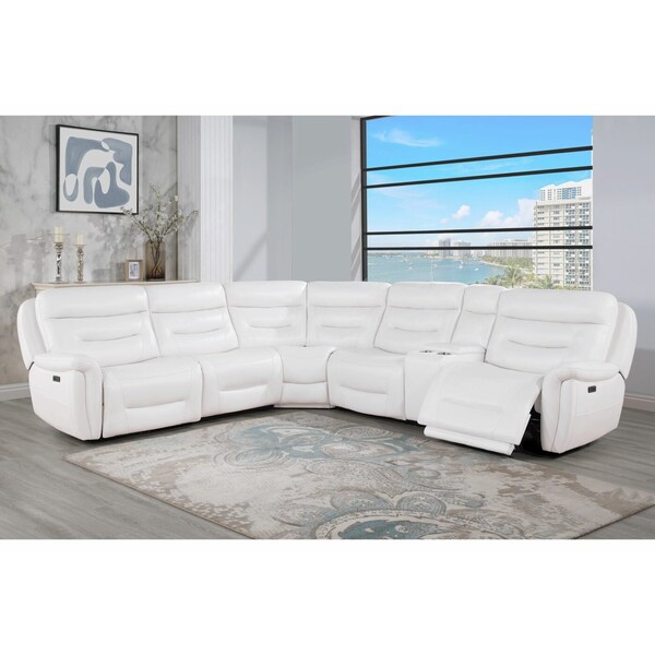 Global Furniture Usa U8522 BLANCHE WHITE SECTIONAL - 6275