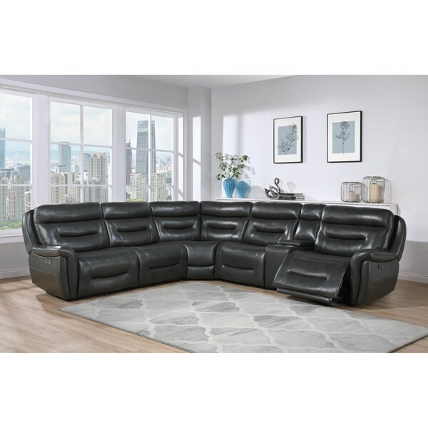 Global Furniture Usa U8522 BLANCHE CHARCOAL SECTIONAL - 6270