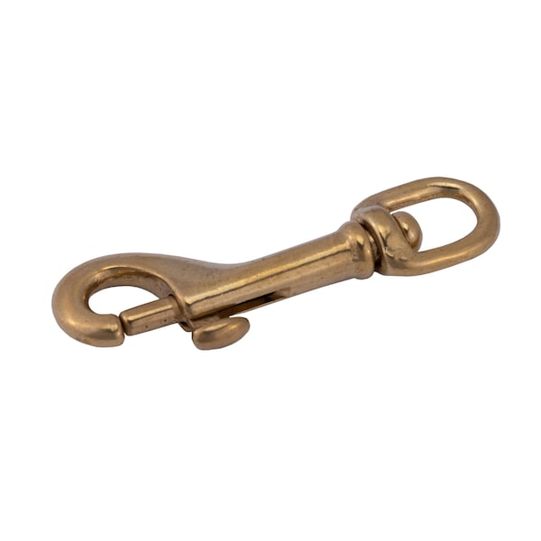Whitecap 3-5/8in Bronze Swivel Eye Boat Snap - S-1103C