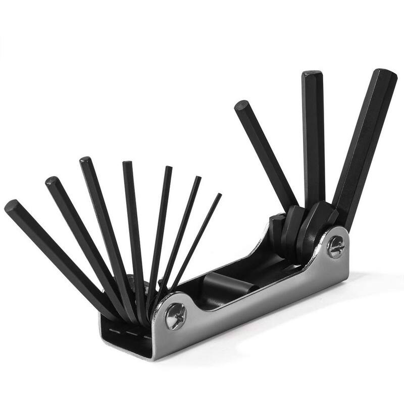 Juego de llaves allen plegables de brazo largo y corto en combinación SAE/métrico XtremepowerUS (45 piezas) - 33003-XP