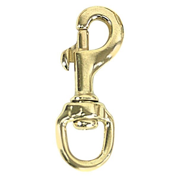 Newalthlete 3.125 in. Bronze Swivel Eye Piston Snap, Gold - NE3695646