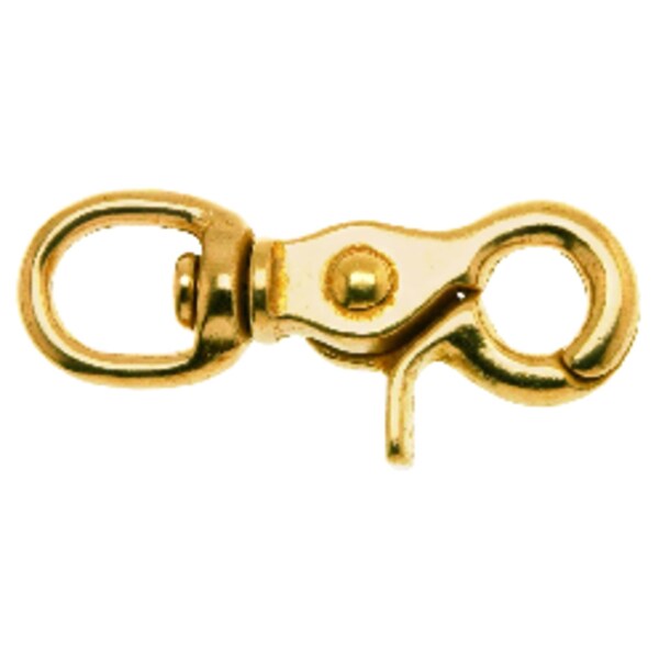 Campbell Chain & Fittings Campbell 1/2 in. D X 2-1/2 in. L Polished Bronze Trigger Snap 40 lb - T7625504