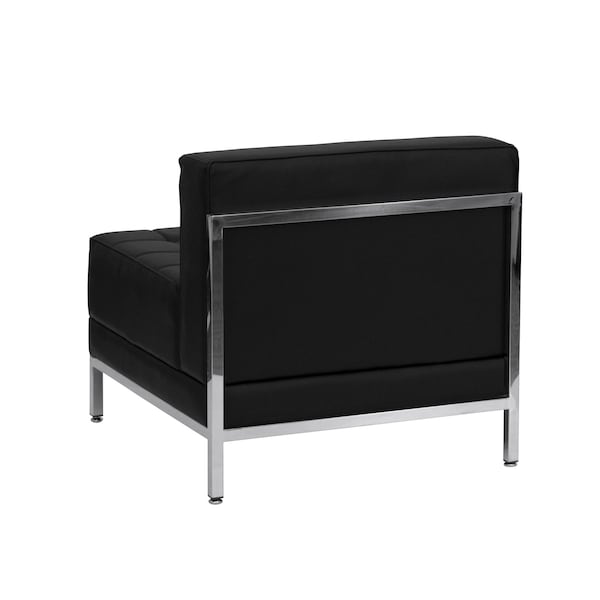 Flash Furniture 9 pcs. Living Room Set, 28-3/4" to 140-1/2" x 27-1/2", Upholstery Color: Black, Series: Imagination - ZB-IMAG-SECT-SET7-GG