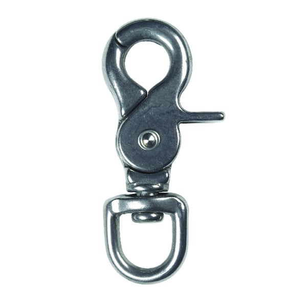 Campbell Chain & Fittings Campbell 1/2 in. D X 2-15/32 in. L Polished Steel Trigger Snap 80 lb - T7631704