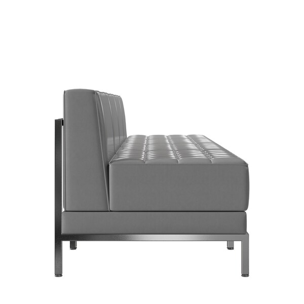 Flash Furniture 4 Piece Gray LeatherSoft Modular Lounge Set - ZB-IMAG-MIDCH-4-GY-GG