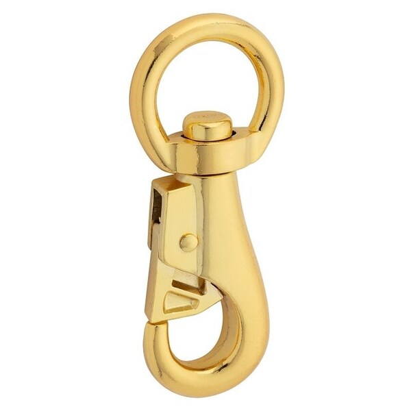 National Hardware Boat Snap with Swivel Round Eye, 7/8 x 3-7/8 in, 220 lb Working Load, Zinc, Bronze - N890-012