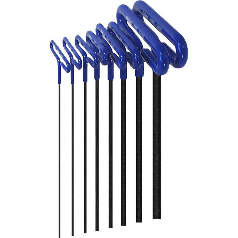 Juego de llaves hexagonales con agarre acolchonado de la serie Eklind de 9 pulgadas con estuche Tamaño 2 mm a 10 mm (8 piezas) - 55198