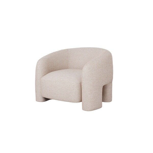 Manhattan Comfort Modern Sylvia Tweed Accent Chair in Gold Dust - AC070-GD
