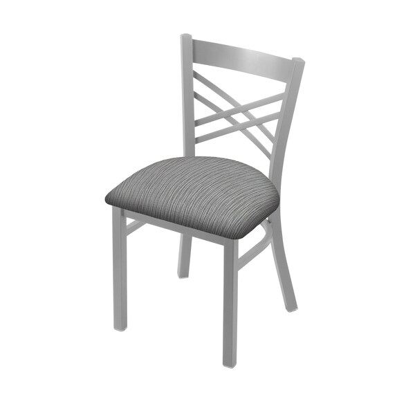 Holland Bar Stool Co 620 Catalina 18" Chair with Anodized Nickel Finish and Graph Alpine Seat - 62018AN020