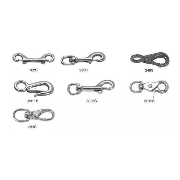 Campbell Chain & Fittings 1-1/8" Snap Hook, Stainless Steel, No. 2311S - T7631614