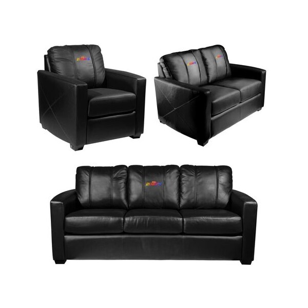 Dreamseat Silver Club Chair with All Elite Wrestling Dynamite Color Logo - XZ7759002CHCDBK-PSAEW0003