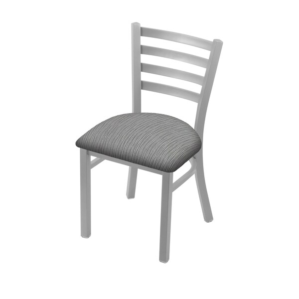 Holland Bar Stool Co 400 Jackie 18" Chair with Anodized Nickel Finish and Graph Alpine Seat - 40018AN020