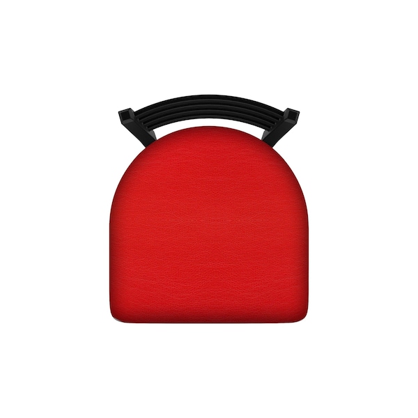 Holland Bar Stool Co 400 Jackie 18" Chair with Black Wrinkle Finish and Canter Red Seat - 40018BW011