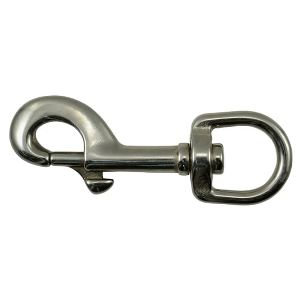 Midwest Fastener 3/4" x 3-5/8" 18-8 Stainless Steel Swivel Bolt Snap Hooks 5PK - 52235