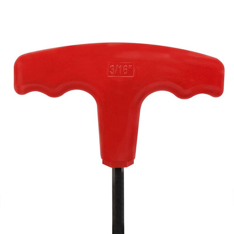 Set de 10 llaves hexagonales T-Handle SAE Freeman con soporte de metal - P10TSAE