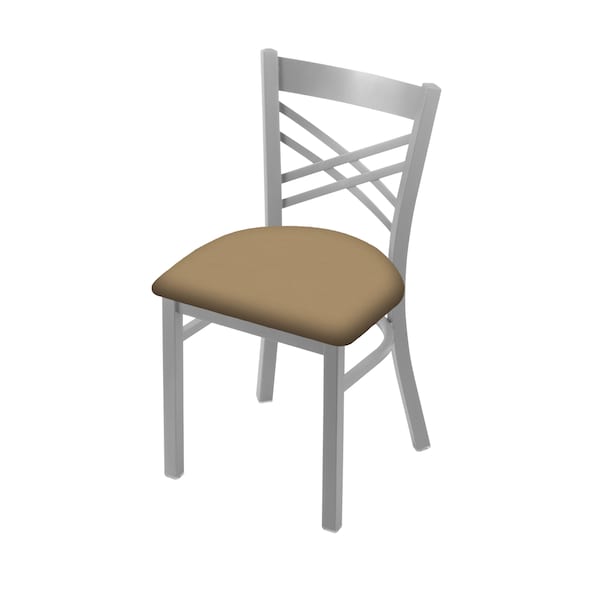 Holland Bar Stool Co 620 Catalina 18" Chair with Anodized Nickel Finish and Canter Sand Seat - 62018AN013