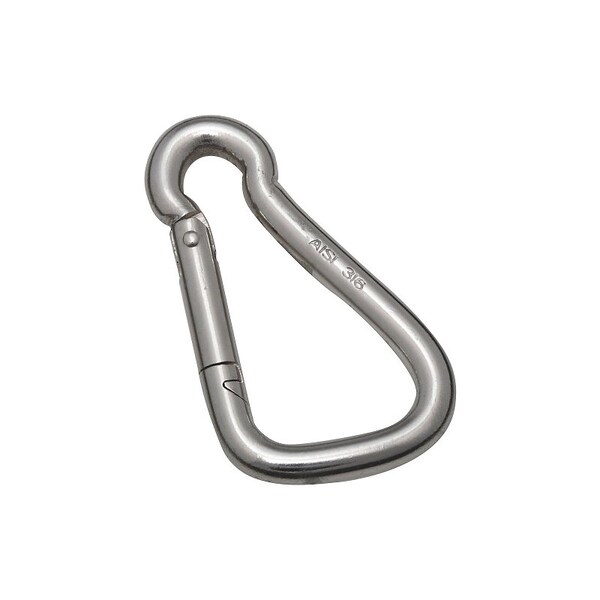 National Hardware 3166BC Series Spring Snap, 400 lb Working Load, Stainless Steel, Zinc - N262-394