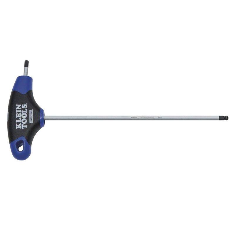 Llave hexagonal tipo T con mango en forma de bola de 4 mm de Klein Tools - JTH6M4BE