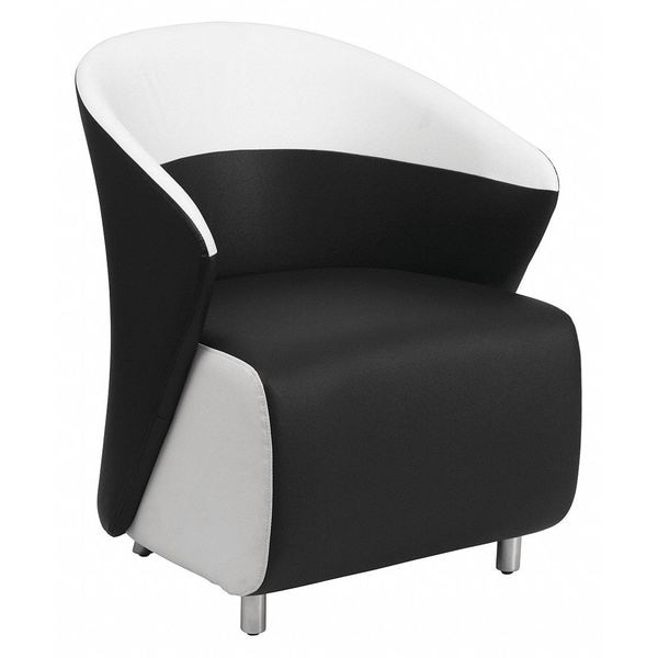 Flash Furniture Accent Chair, 26-1/2" x 32-1/2", Upholstery Color: Black, Series: Lounge - ZB-7-GG