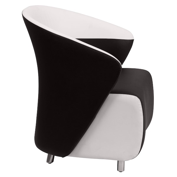 Flash Furniture Accent Chair, 26-1/2" x 32-1/2", Upholstery Color: Black, Series: Lounge - ZB-7-GG