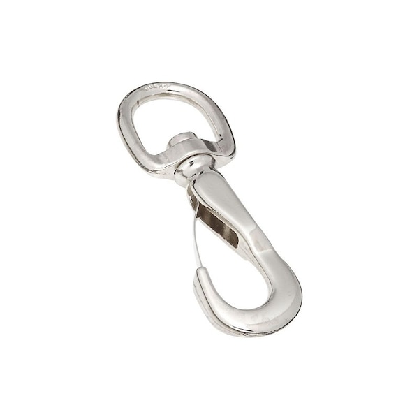 National Hardware 3052BC Series Spring Snap, 70 lb Working Load, Zinc, Nickel - N222-745