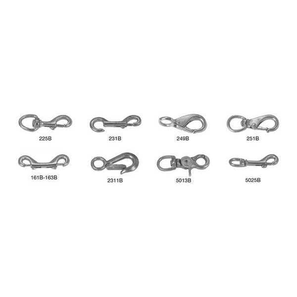 Campbell Chain & Fittings 3-13/32" Double Ended Bolt Snap, Bronze, No. 161B - T7625004