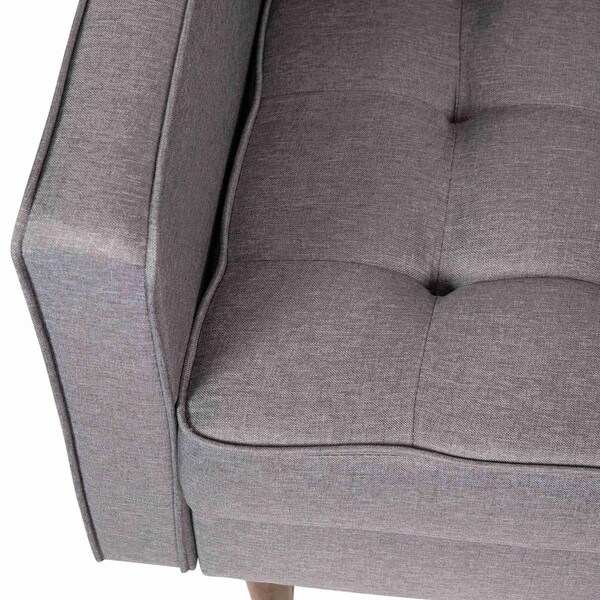 Flash Furniture Slate Gray Faux Linen Upholstered Tufted Chair - IS-PC100-GY-GG