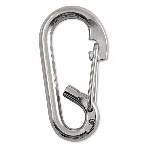 Lucky Line Spring Snap, HD, Steel, L 4 In - 4GGR5