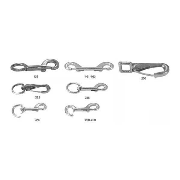 Campbell Chain & Fittings 1/2" Rigid, Open Eye Bolt Snap, No. 245 - T7601451