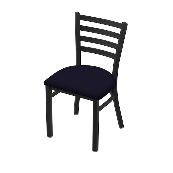 Holland Bar Stool Co 400 Jackie 18" Chair with Black Wrinkle Finish and Canter Twilight Seat - 40018BW002