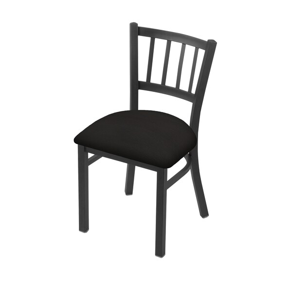 Holland Bar Stool Co 610 Contessa 18" Chair with Pewter Finish and Canter Espresso Seat - 61018PW003