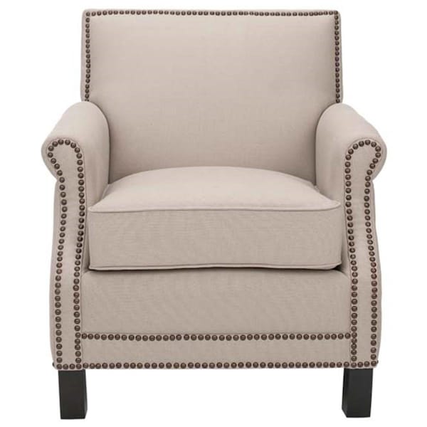 Safavieh Evan Beige Club Chair - MCR4572B
