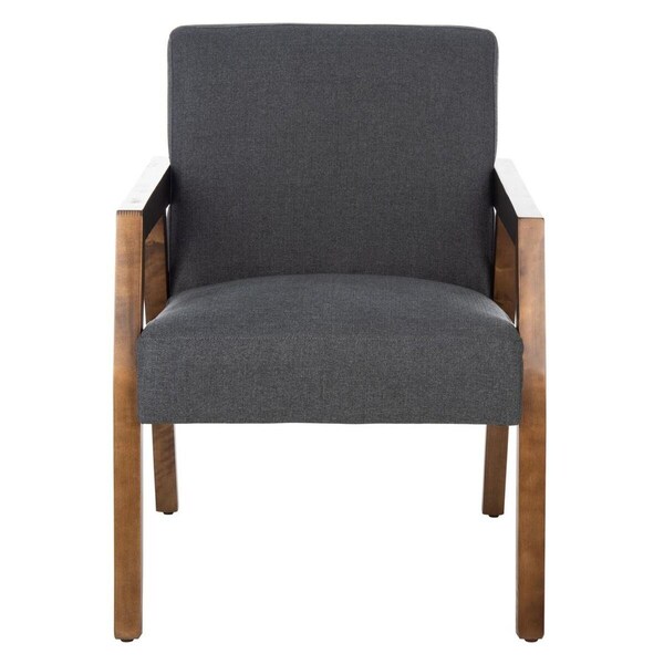Safavieh Olyvar Arm Chair, Dark Grey - ACH4000B