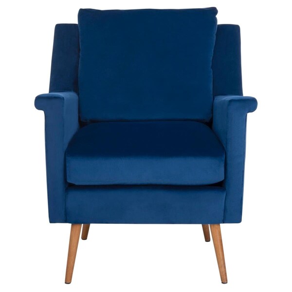 Safavieh Astrid Mid Century Arm Chair, Navy & Natural - ACH4507A