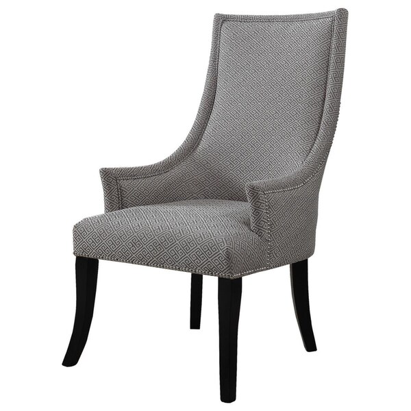 Best Master Furniture Taupe with Light Gray Living Room Accent Chair - 619