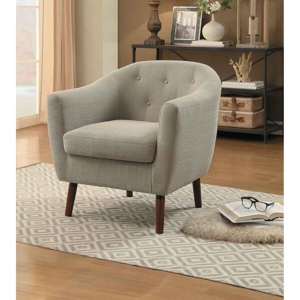 Home Elegance 31.5 x 30.5 x 31 in. Lucille Accent Chair - Beige - 1192BE