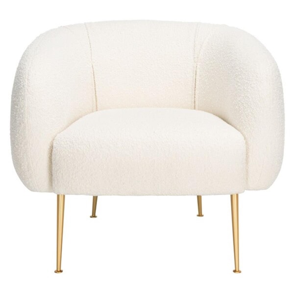 Safavieh Alena Accent Chair, Ivory & Gold - SFV4503F