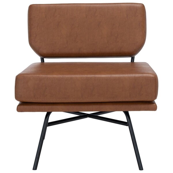Safavieh Kermit Accent Chair, Cognac & Black - ACH6210D