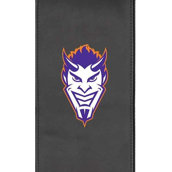 Dreamseat Silver Club Chair with Northwestern State Demon Head Logo - XZ7759002CHCDBK-PSCOL13666