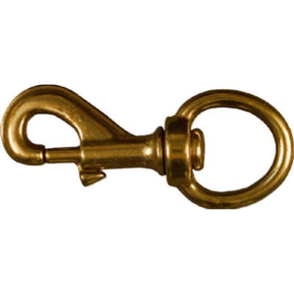 Eat-In N223-206 1 x 3.5 in. Solid Bronze Bolt Snap Round Swivel Eye - EA600014