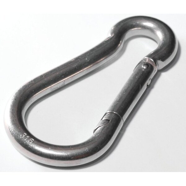 Baron Spring Snap, 160 lb Working Load, Stainless Steel, Zinc - 2450S-11/32