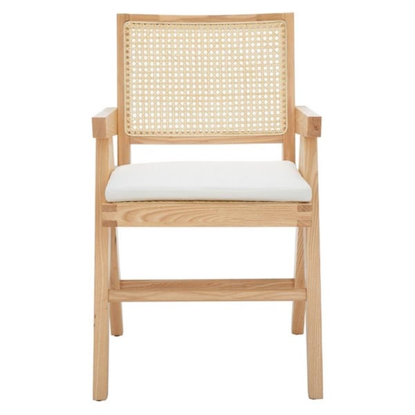 Safavieh 20.8 x 23.1 x 33.5 in. Colette Rattan Armchair, Natural - SFV4136B